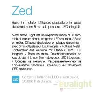 Aplica de perete LED moderna ZED AP1 ROUND CROMO 115184 60578 universul-luminii.ro