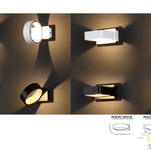 Aplica de perete LED, negru/auriu Tokyo I W0167 MX 63248 universul-luminii.ro