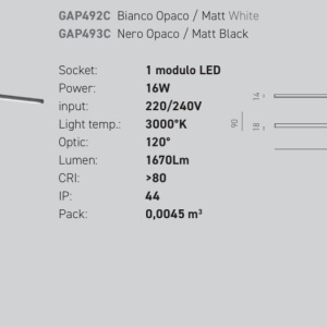 Aplica de perete LED pentru oglinda baie IP44 One alb 149858 universul-luminii.ro