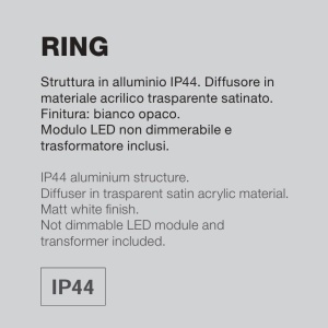Aplica de perete LED pentru oglinda baie IP44 Ring 4000K 149838 universul-luminii.ro