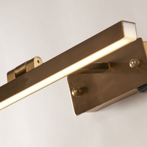 Aplica de perete LED pentru oglinda sau tablou Corfu alama 136398 universul-luminii.ro