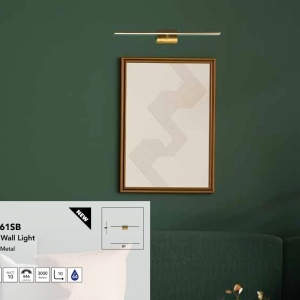 Aplica de perete LED pentru oglinda, tablou IP44 Amalfi, alama satinata 159358 universul-luminii.ro