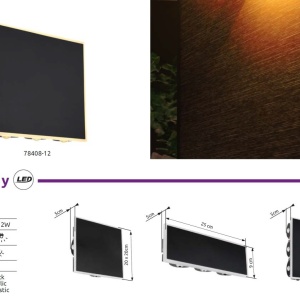 Aplica de perete LED SAIDY 22x22cm 240908 universul-luminii.ro