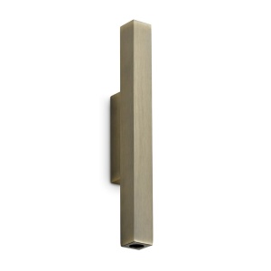 Aplica de perete LOOK LED AP2 SQUARE D30 H300 ON-OFF OTTONE 3000K