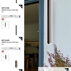 Aplica de perete lumina ambientala exterior Bordo LED, H-90cm 237108 universul-luminii.ro