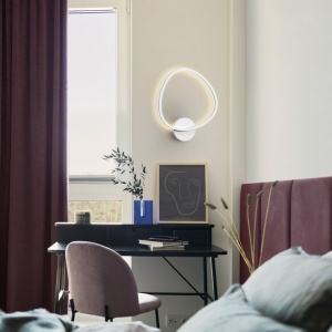 Aplica de perete lumina ambientala LED Opalis alb mat - Img 2