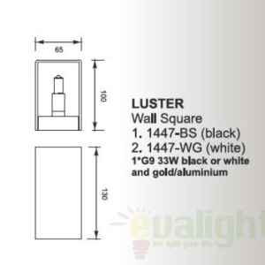 Aplica de perete Luster 1447-WG Zuma Line 60938 universul-luminii.ro