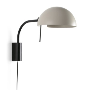 Aplica de perete metal ajustabila DOMINICA negru, bej