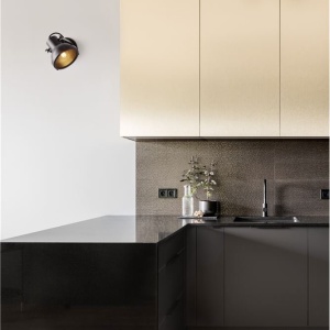 Aplica de perete metalica design retro RUVI negru 138598 universul-luminii.ro