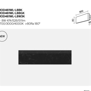Aplica de perete minimalista marmura neagra Texture - Img 4