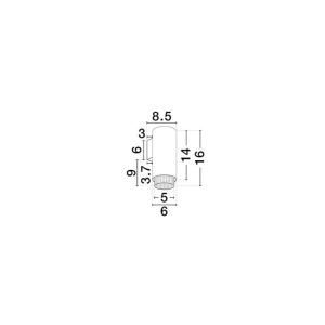 Aplica de perete minimalista NESSI, NVL-9011405 246648 universul-luminii.ro
