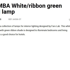 Aplica de perete moderna design elegant SAMBA mini alb/verde - Img 3
