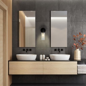 Aplica de perete / oglinda baie IP44 Imperial, negru 158908 universul-luminii.ro