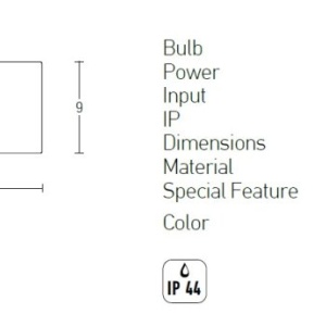 Aplica de perete pentru iluminat exterior IP44 Fannel grafit 59248 universul-luminii.ro