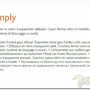Aplica de perete,Plafonier diam. 50cm SIMPLY PL4 007991 47768 universul-luminii.ro