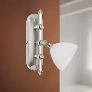 Aplica de perete sau tavan design modern OPALDESIGN 1L, satin 163498 universul-luminii.ro