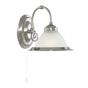 Aplica de perete stil clasic American Diner argintiu 1041-1 SRT - Img 1