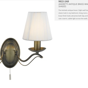 Aplica de perete stil clasic Andretti alama antic 9822-2AB SRT - Img 3
