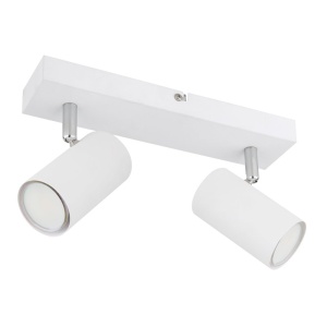 Aplica de perete / tavan cu 2 spoturi directionabile design modern ROBBY alb 114258 universul-luminii.ro