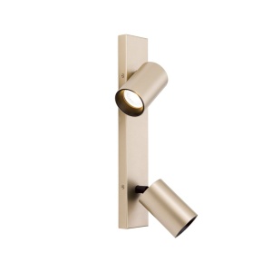 Aplica de perete/tavan cu Spoturi stil minimalist modern SEAN 2L auriu 235448 universul-luminii.ro