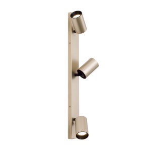 Aplica de perete/tavan cu Spoturi stil minimalist modern SEAN 3L auriu 235458 universul-luminii.ro