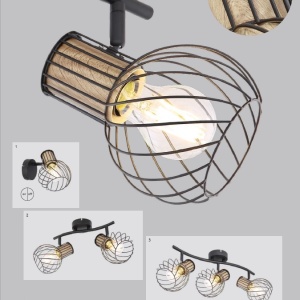 Aplica de perete/ tavan stil minimalist LUISE 2 203198 universul-luminii.ro