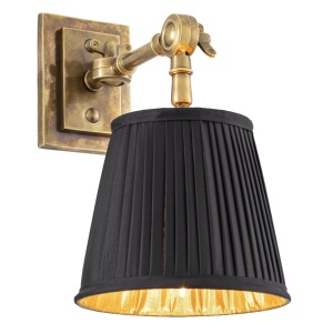 Aplica de perete up or down, alama vintage/ abajur negru, Wentworth 104148 universul-luminii.ro