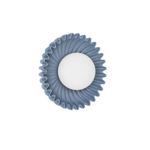 Aplica decorativa ceramica blue gri, sticla alb, PETEL 245018 universul-luminii.ro