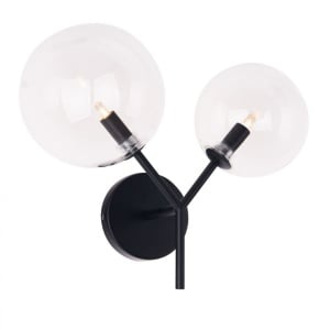 Aplica design industrial, minimalist Lollipop 2L negru W0277 MX