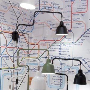 Aplica design modern cu brat articulat London negru LONDON/W/B 174538 universul-luminii.ro