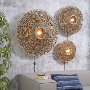 Aplica din bambus Bali L natur, 87cm BALI/W/8720/BN 194118 universul-luminii.ro