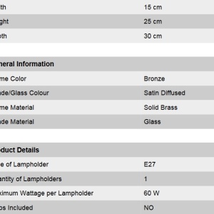 Aplica eleganta design LUX Budapest, bronz WA 2-689/1 bronze/376 klar-matt OR 68638 universul-luminii.ro