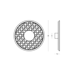 Aplica LED acustica SONA gri/negru - Img 6