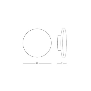 Aplica LED ambientala design circular ACOUSTIC D-30cm gri 153578 universul-luminii.ro