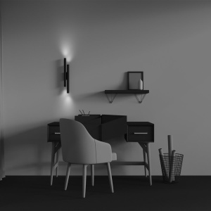 Aplica LED ambientala stil minimalist Calipso 24W negru 164168 universul-luminii.ro