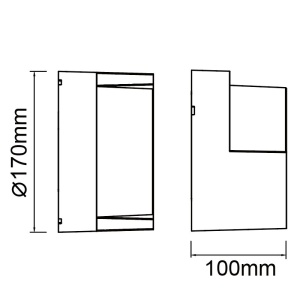 Aplica LED CCT pentru exterior IP65 CREEK diametru 17cm, alba MA-8855 171638 universul-luminii.ro