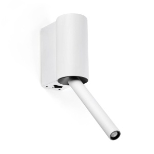 Aplica LED cu reader directionabil DANTE alba 3W 2700K