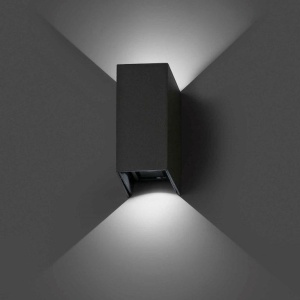 Aplica LED de exterior ambientala design modern IP54 BLIND gri 55678 universul-luminii.ro