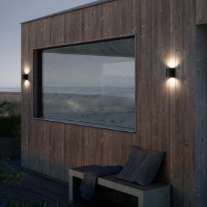 Aplica LED de exterior iluminat ambiental IP44 Canto 2 negru 149628 universul-luminii.ro