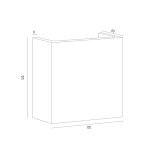 Aplica LED de perete cu lumina ambientala design modern Gent alb - Img 3