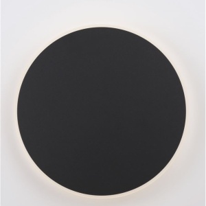Aplica LED de perete design ambiental CYRCLE 30cm negru 204178 universul-luminii.ro