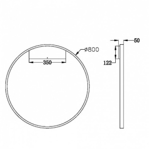 Aplica LED de perete design modern Rim alama 80cm, 3000K 179538 universul-luminii.ro