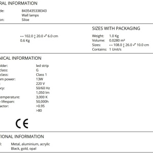 Aplica LED de perete design modern Siloe - Img 7