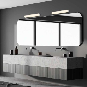 Aplica LED de perete pentru baie design liniar Freya crom - Img 2
