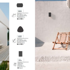 Aplica LED de perete pentru iluminat exterior IP65 PARRIS 205938 universul-luminii.ro