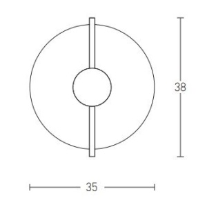 Aplica LED design decorativ modern Grier 153948 universul-luminii.ro