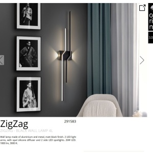 Aplica LED design liniar modern minimalist ZigZag 142408 universul-luminii.ro