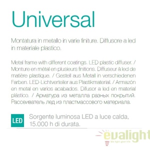 Aplica LED dim. 30x30cm, UNIVERSAL AP1 24W SQUARE BIANCO 138657 64848 universul-luminii.ro