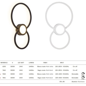 Aplica LED dimabila design geometric MURAL alba 134028 universul-luminii.ro