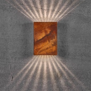 Aplica LED exterior cu iluminat up/down IP54 Fold 15 corten 2019051038 NL 190358 universul-luminii.ro